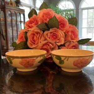 (2) Oatmeal Bowl Desert Rose (England Backstamp) by Franciscan